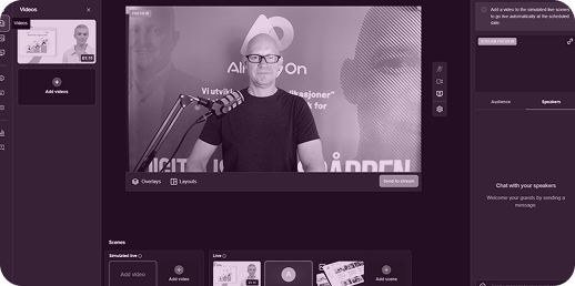 Lag et webinar for et stort publikum